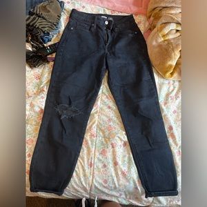 Dark navy blue jeans